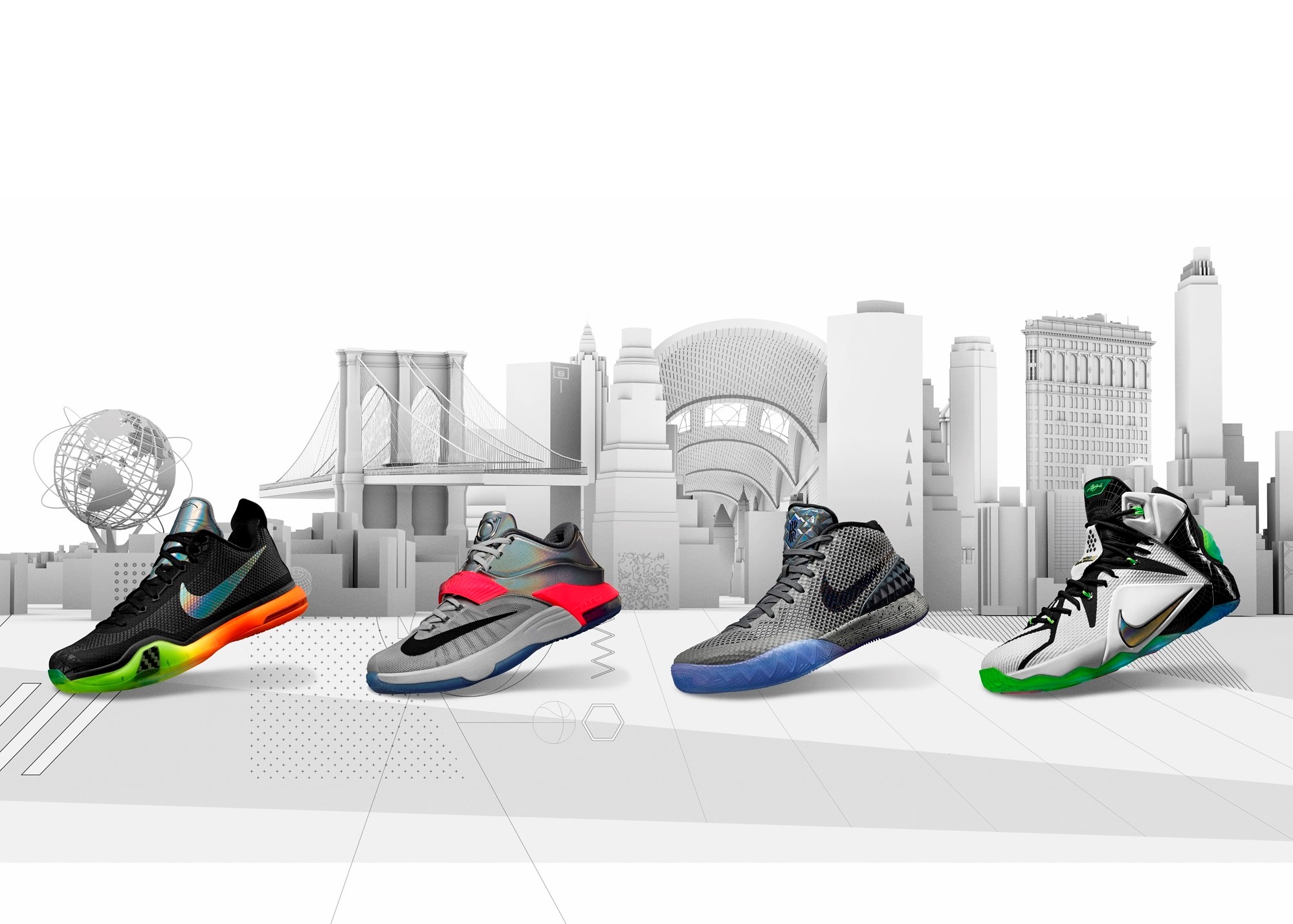耐克篮球推出全新系列致敬纽约标志性的城市风貌与面向未来的城市活力