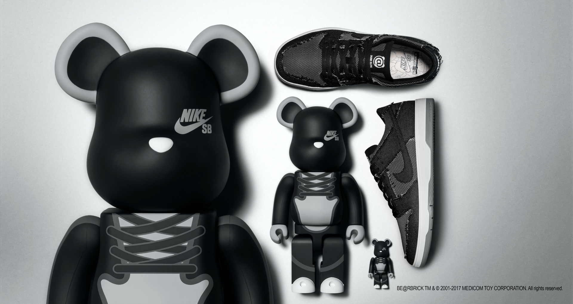 历经15年积淀的合作：NIKE SB DUNK LOW ELITE 'BE@RBRICK'